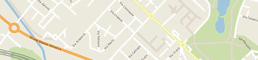 Mappa della impresa pandolfini antonio e c (snc) a RIMINI