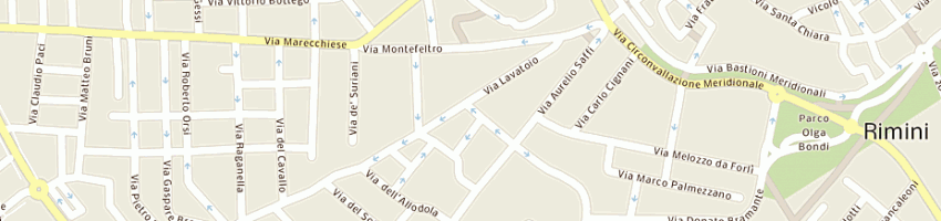 Mappa della impresa four stars srl a RIMINI