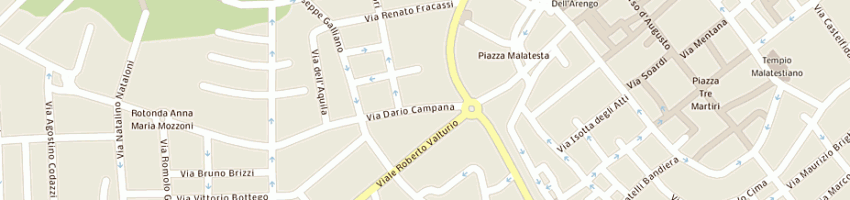 Mappa della impresa agenzia automobilistica il volante di gguarino a RIMINI