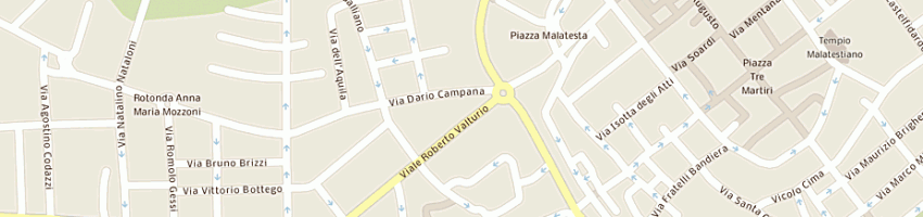 Mappa della impresa credito di romagna spa a RIMINI
