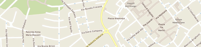 Mappa della impresa teor srl a RIMINI