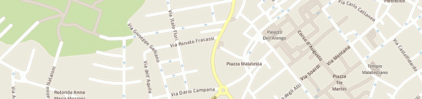 Mappa della impresa adjutor srl a RIMINI
