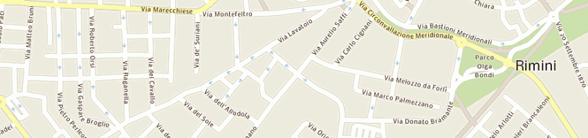 Mappa della impresa rocchi giancarlo a RIMINI