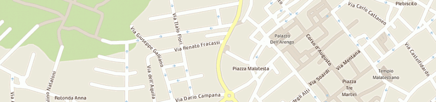 Mappa della impresa dsm srl a RIMINI