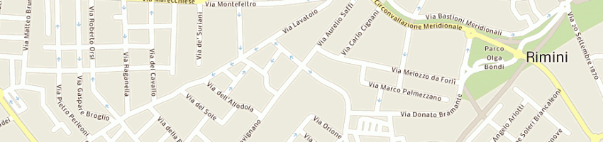 Mappa della impresa edac di citera e c (snc) a RIMINI