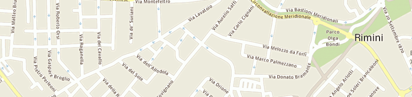 Mappa della impresa parrucchieri adriano e giorgio a RIMINI