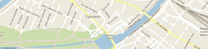 Mappa della impresa pluto di forlani carla e c snc a RIMINI
