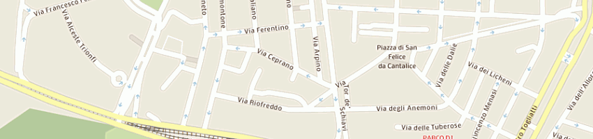 Mappa della impresa autorimessa di palomba mario a ROMA