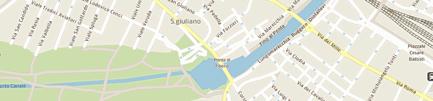 Mappa della impresa tabaccheria n 15 cangini a RIMINI