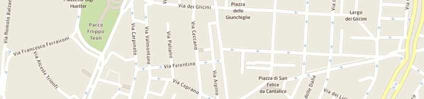 Mappa della impresa lucarelli marco e c snc a ROMA