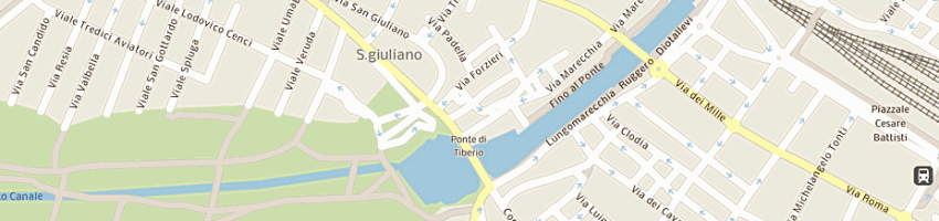 Mappa della impresa panificio olivieri gianluca a RIMINI