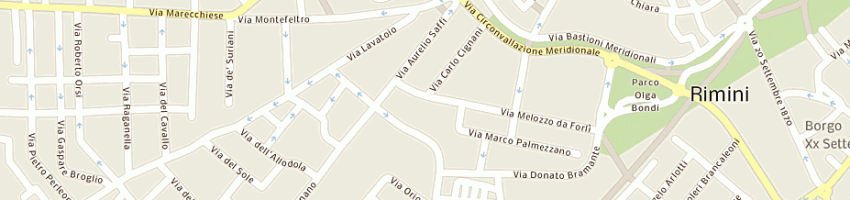 Mappa della impresa mancuso salvatore e c sas a RIMINI