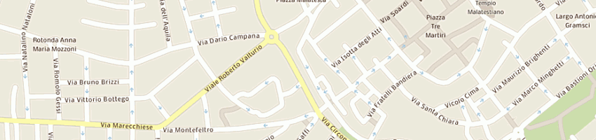 Mappa della impresa cogeco srl a RIMINI