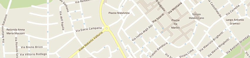 Mappa della impresa free style srl a RIMINI
