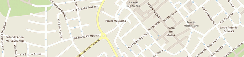 Mappa della impresa agenzia affari pavani a RIMINI