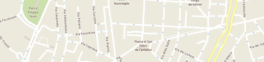 Mappa della impresa cervis servizi snc di altobelli patrizia e c a ROMA