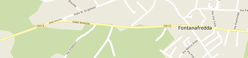 Mappa della impresa officina l'autotreno snc a PORDENONE