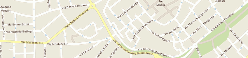 Mappa della impresa pasticceria di porta montanara di bizzocchi paolo a RIMINI