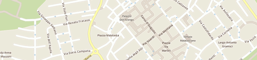 Mappa della impresa studio pasqualino e associati sas di salvatore pasqualino e c a RIMINI