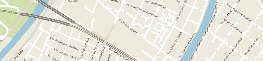 Mappa della impresa panificio casacci elio a RIMINI