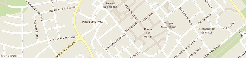Mappa della impresa la bussola di tosi rita e c snc a RIMINI