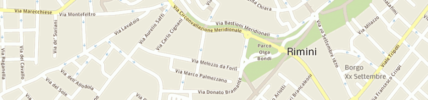 Mappa della impresa fraternali massimo a RIMINI