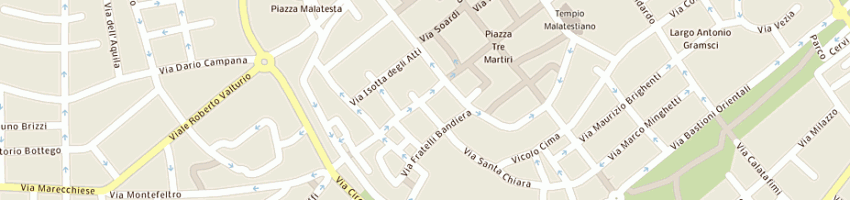Mappa della impresa iana a RIMINI