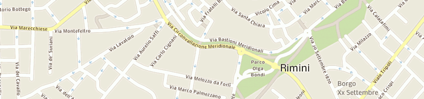 Mappa della impresa binotti paolo a RIMINI