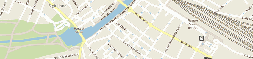 Mappa della impresa viceversa di barbara gianessi e c sas a RIMINI