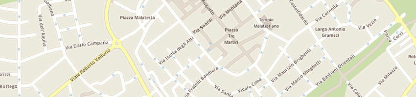 Mappa della impresa piccole canaglie srl a RIMINI