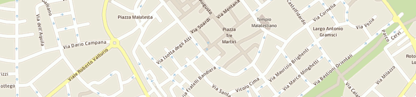 Mappa della impresa boosters srl a RIMINI