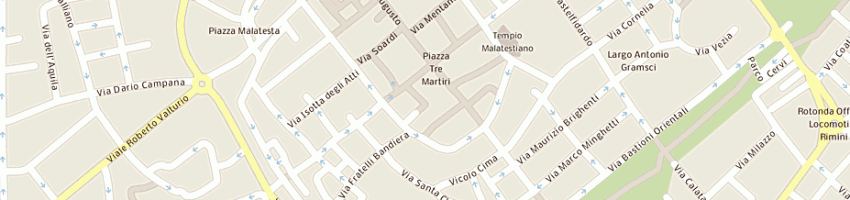Mappa della impresa centro servizi investigativi di pala rita e c sas a RIMINI