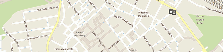 Mappa della impresa pin up di bugli mirca a RIMINI