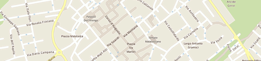Mappa della impresa aero studios spa a RIMINI