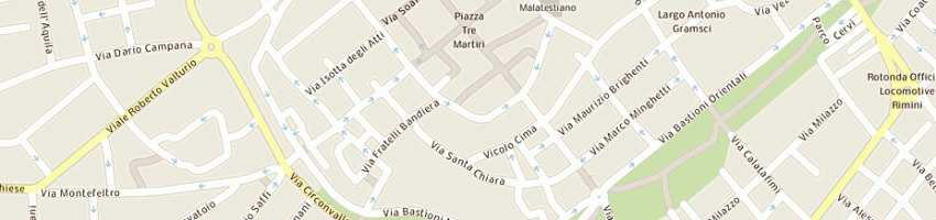 Mappa della impresa caudarella giuseppe a RIMINI
