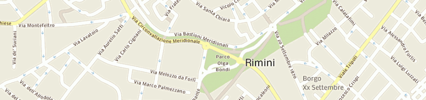 Mappa della impresa mussoni roberto a RIMINI