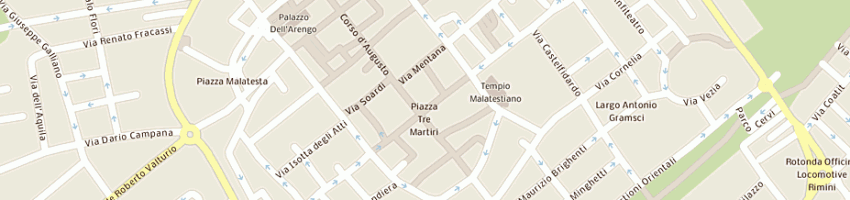 Mappa della impresa casa dei rasoi elettrici berardi primo di bernabe a RIMINI