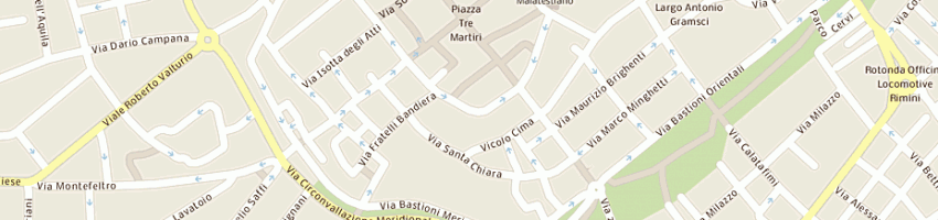 Mappa della impresa tono daniela a RIMINI