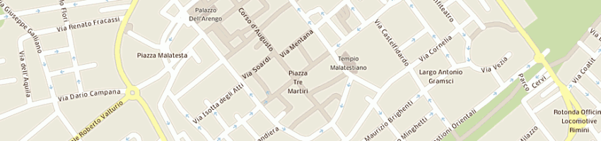 Mappa della impresa antica cafeteria di cerbara loris e c sas a RIMINI