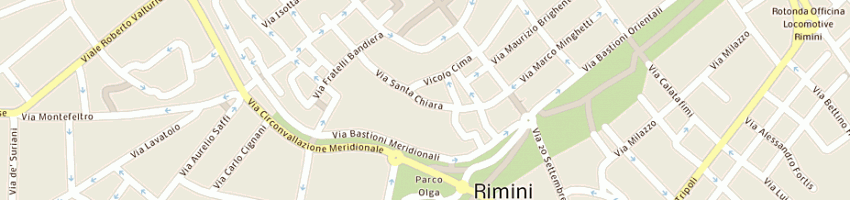 Mappa della impresa antical group srl a RIMINI