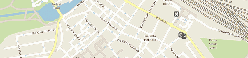 Mappa della impresa bar aurora a RIMINI