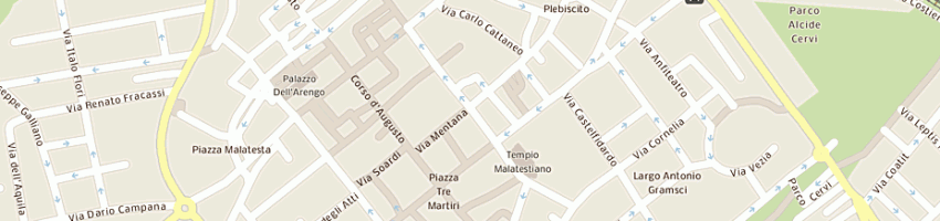 Mappa della impresa sinergia snc di rossi luca e c a RIMINI