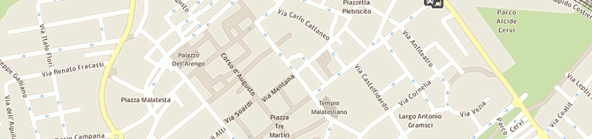 Mappa della impresa bel ami' di olivi nadia e c snc a RIMINI