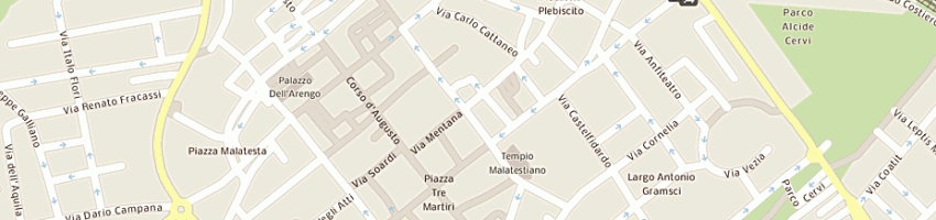 Mappa della impresa pretty white srl a RIMINI