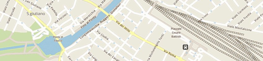 Mappa della impresa padovani franca a RIMINI