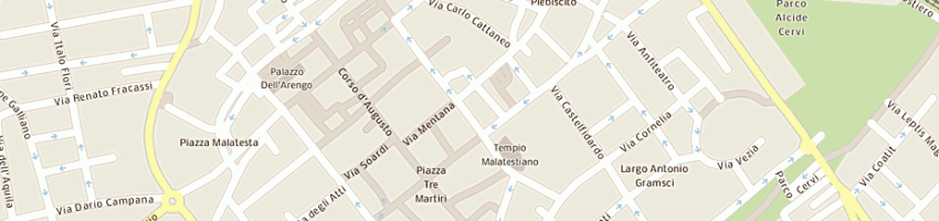 Mappa della impresa magnani e pascucci ap tappeti e tessuti a RIMINI