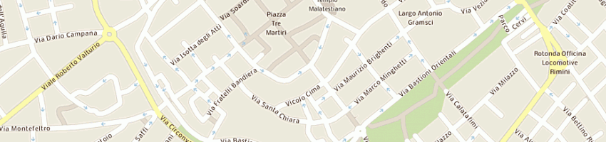 Mappa della impresa capanna e bellavista snc di capanna marco e c a RIMINI