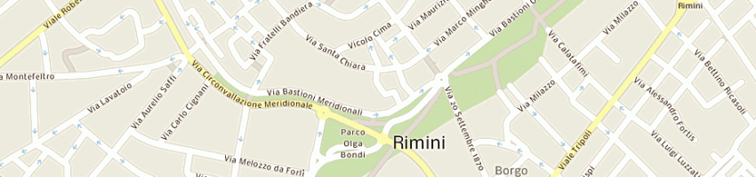 Mappa della impresa scuola liceo pedagogico sociale linguistico m valgimigli a RIMINI