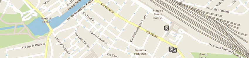 Mappa della impresa info alberghi srl a RIMINI