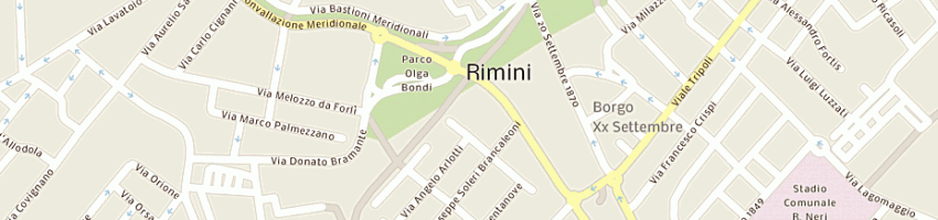Mappa della impresa barra roberto a RIMINI